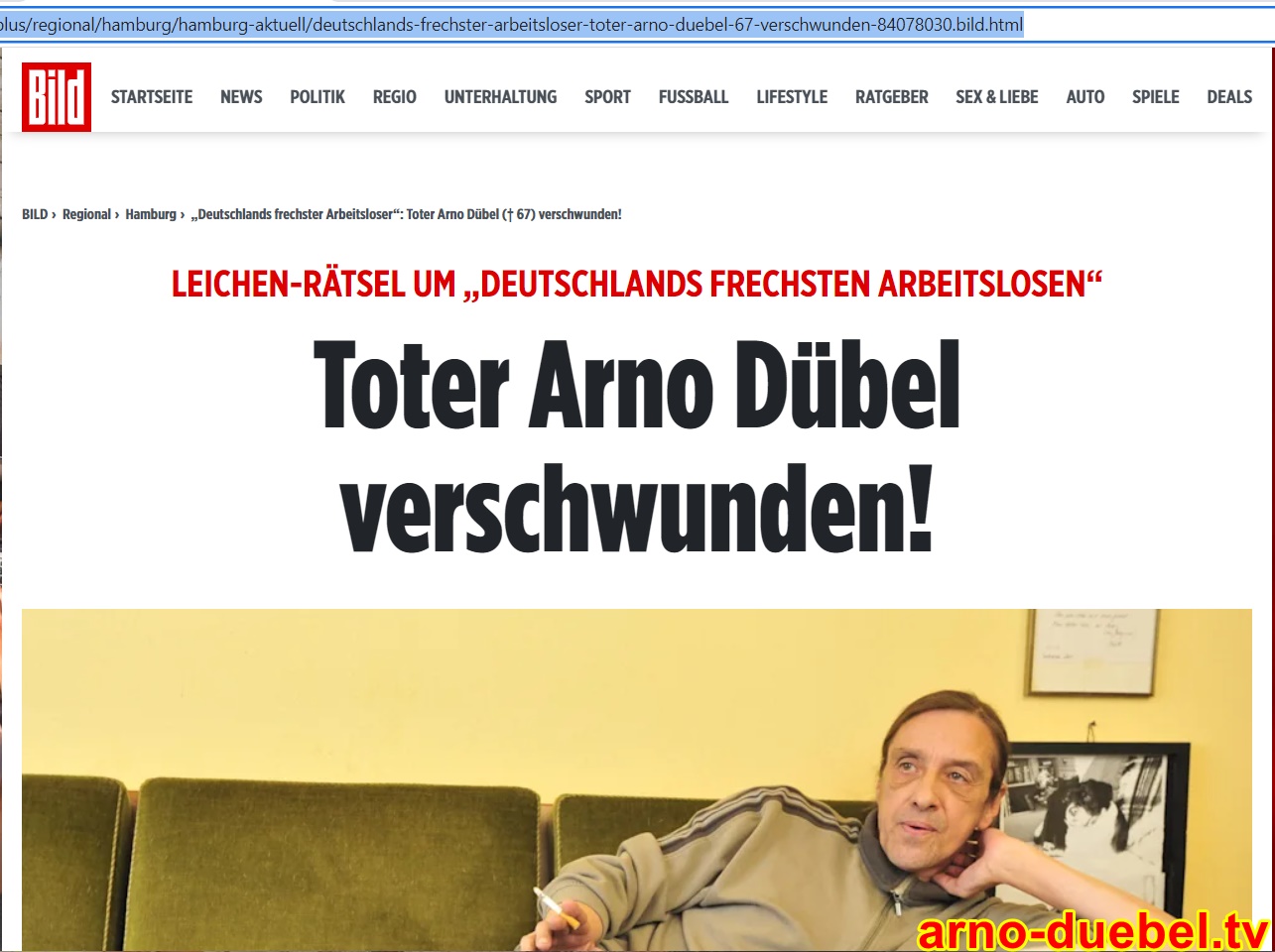 Toter Arno Dübel verschwunden! | Das Leichen-Rätsel in BILD